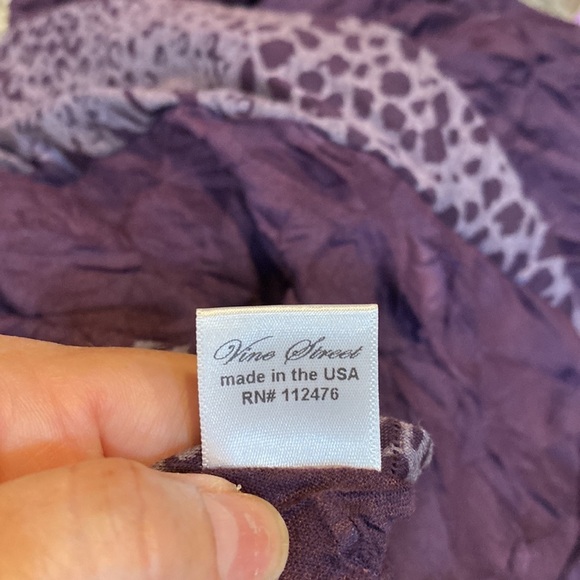 Stunning Vine Street Crinkle Dress & Matching Hooded Duster Size L​ - Picture 16 of 16